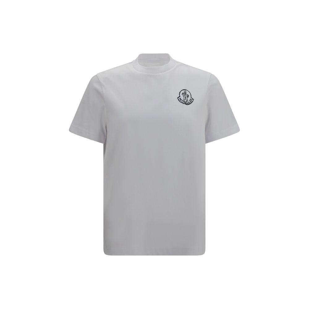 Tricou Moncler alb din bumbac