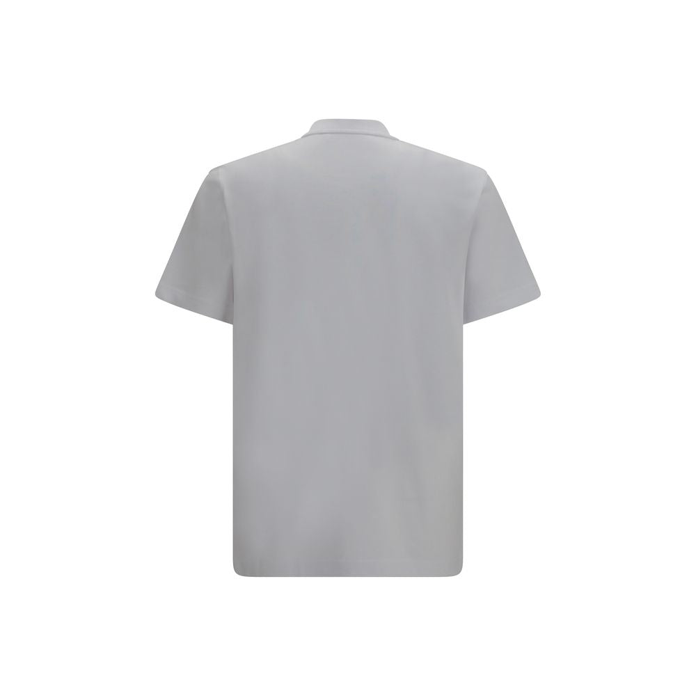 Tricou Moncler alb din bumbac