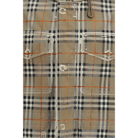 Burberry Beige Cotton Parka