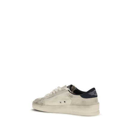Golden Goose Beige Calf Leather Athletic Sneakers