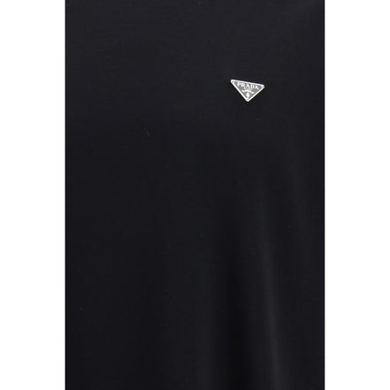 Tricou Prada negru din bumbac
