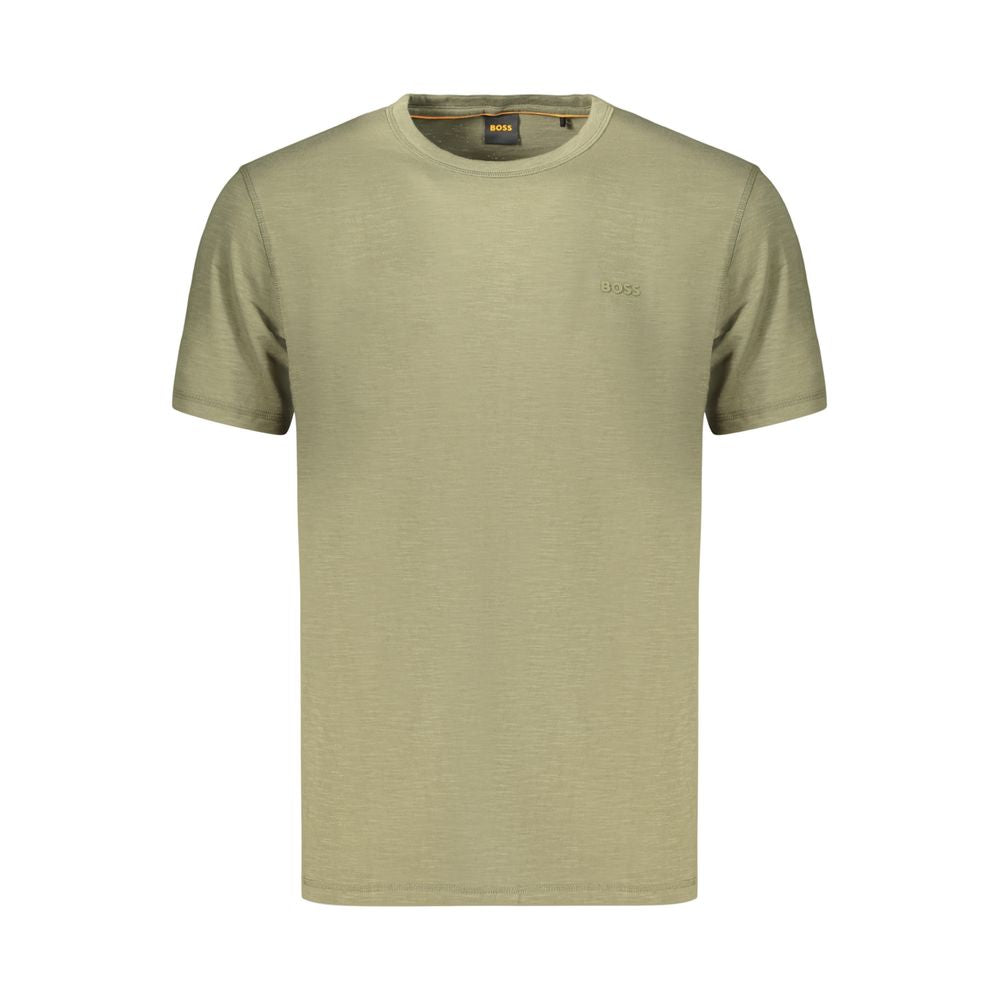 Hugo Boss Tricou Verde din Bumbac pentru Bărbați