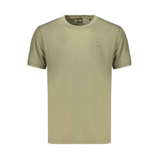 Hugo Boss Tricou Verde din Bumbac pentru Bărbați