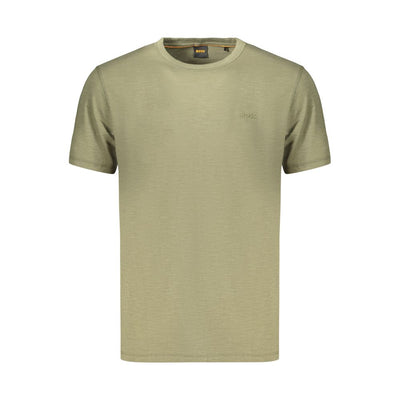 Hugo Boss Tricou Verde din Bumbac pentru Bărbați