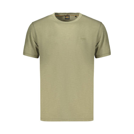 Hugo Boss Tricou Verde din Bumbac pentru Bărbați