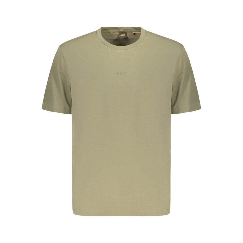 Tricou Hugo Boss verde din bumbac pentru bărbați