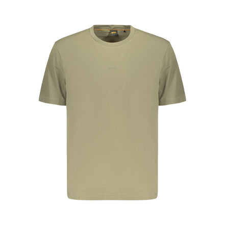 Tricou Hugo Boss verde din bumbac pentru bărbați