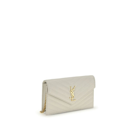 Saint Laurent Geantă de Umăr Bej din Piele