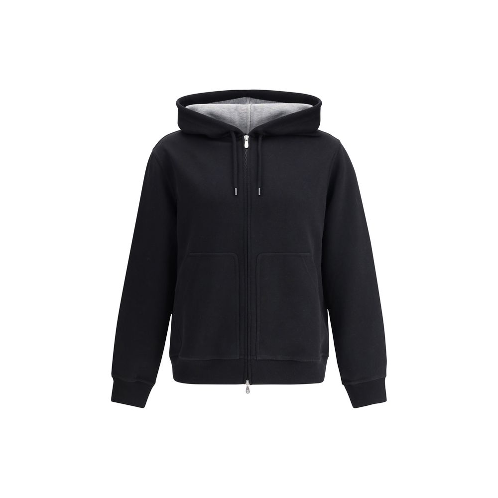Brunello Cucinelli Hanorac Negru din Bumbac
