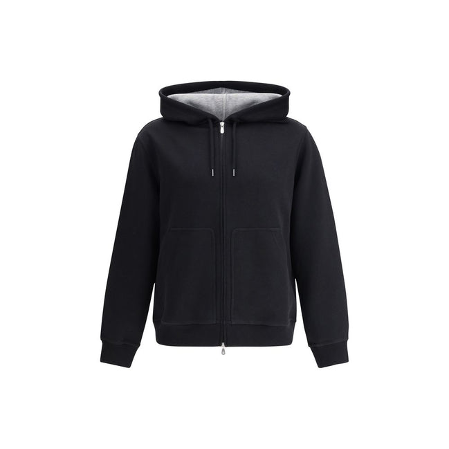 Brunello Cucinelli Hanorac Negru din Bumbac