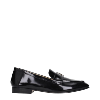 Loafers slip-on Jimmy Choo negri din piele