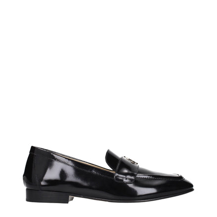 Loafers slip-on Jimmy Choo negri din piele