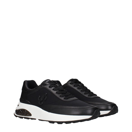 Sneakers atletici Jimmy Choo negri din material textil