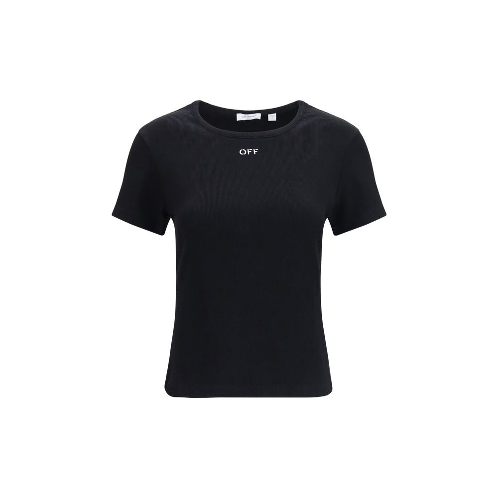 Tricou Off-White negru din bumbac Off Stamp