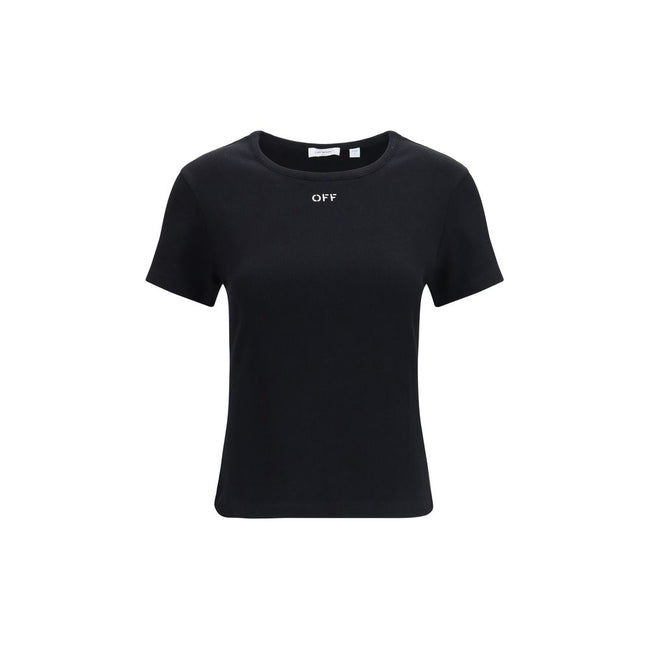 Tricou Off-White negru din bumbac Off Stamp