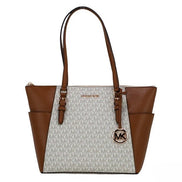 Michael Kors Michael Kors Women Leather Shoulder Tote Bag Purse Handbag+Double Zipper Wallet