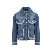 Ganni Blue Cotton Denim Jacket