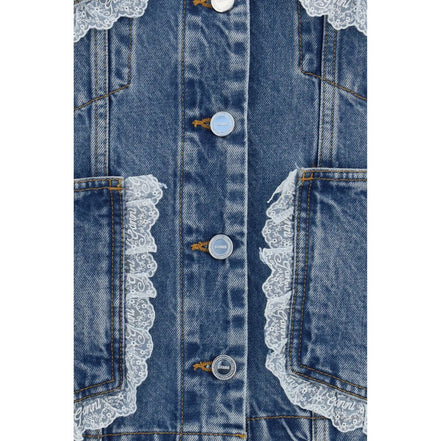 Ganni Blue Cotton Denim Jacket