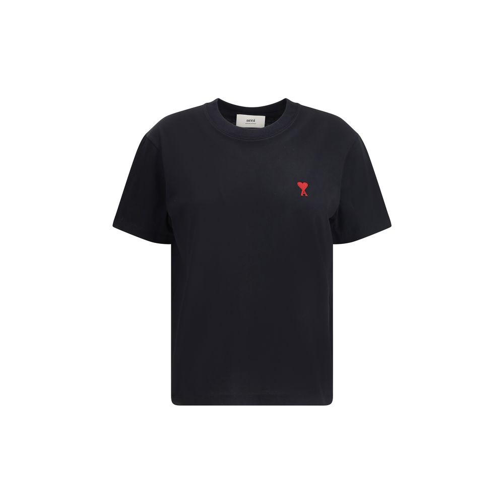 Tricou Ami Paris negru din bumbac