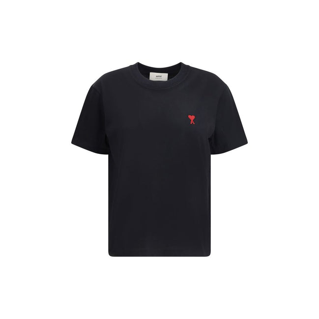 Tricou Ami Paris negru din bumbac