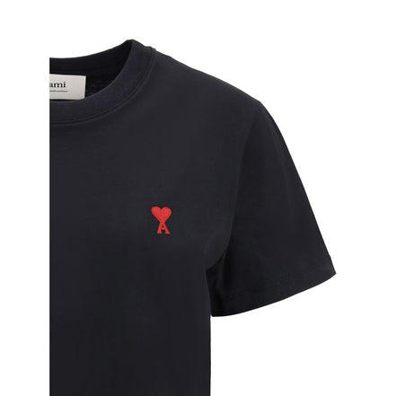 Tricou Ami Paris negru din bumbac