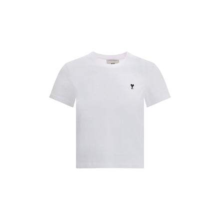Tricou Ami Paris alb din bumbac