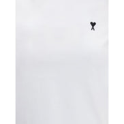 Tricou Ami Paris alb din bumbac
