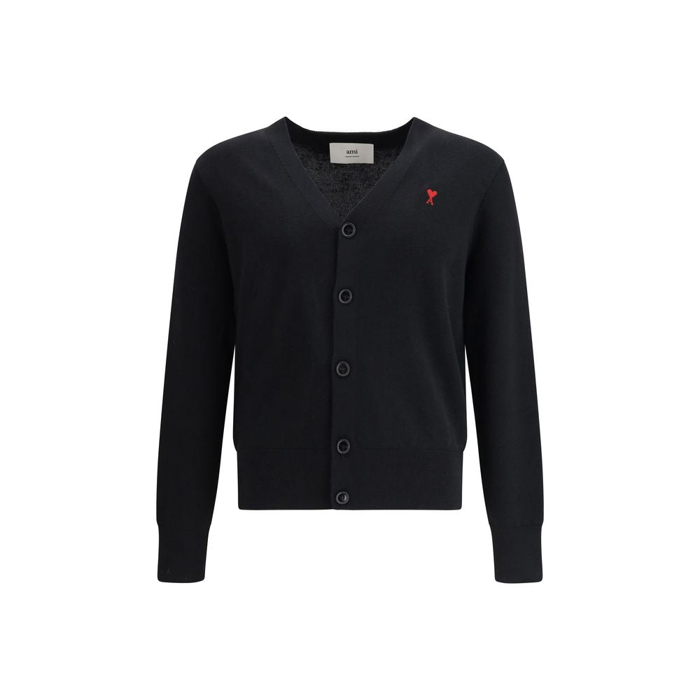 Cardigan Ami Paris negru din lână