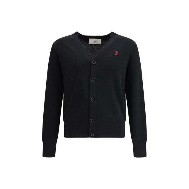 Cardigan Ami Paris negru din lână