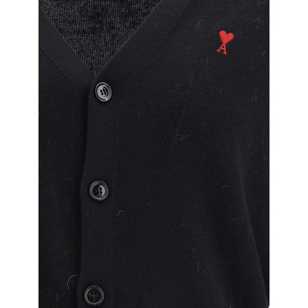 Cardigan Ami Paris negru din lână