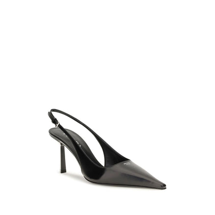 Prada Pantofi cu Toc Înalt Negri din Piele de Vițel