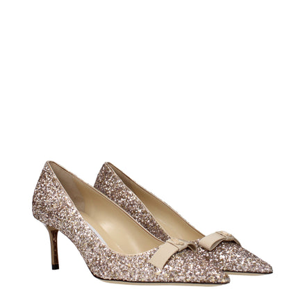 Pantofi cu toc înalt Jimmy Choo roz din plastic