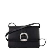 Jimmy Choo Black Leather Crossbody Bag