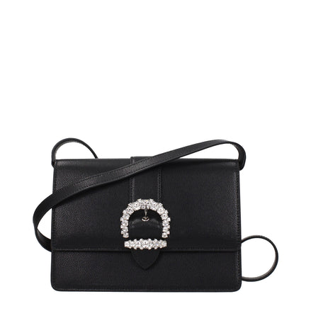 Geantă crossbody Jimmy Choo neagră din piele