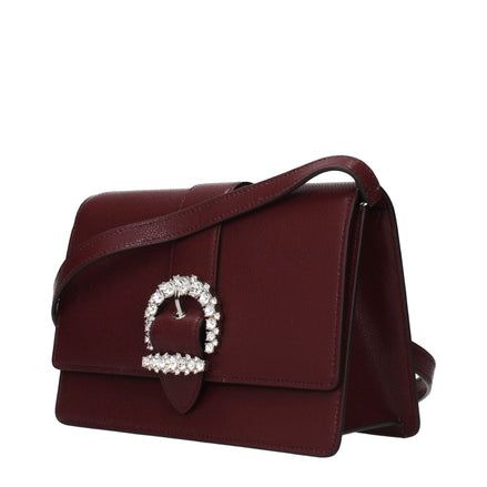 Geantă crossbody Jimmy Choo roșie din piele