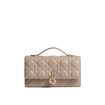 Geantă clutch Dior bej din piele
