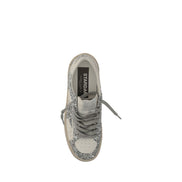 Sneakers low top Golden Goose gri din piele