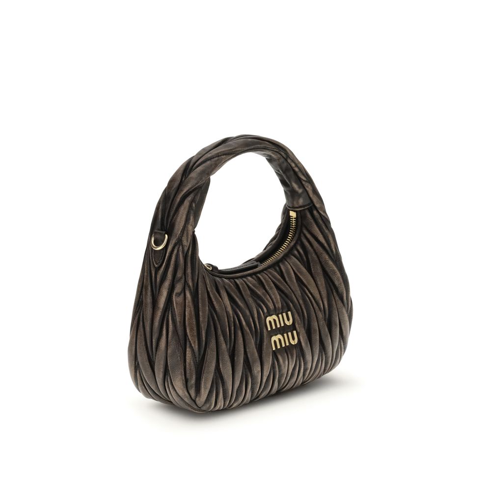 Miu Miu Brown Lamb Shoulder Bag