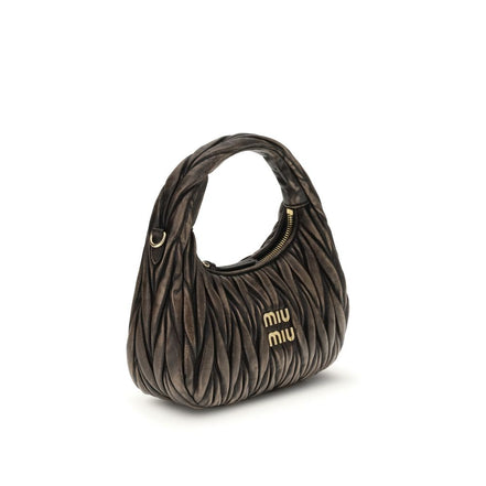 Miu Miu Brown Lamb Shoulder Bag