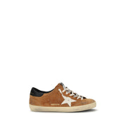 Golden Goose Brown Calf Leather Low Top Sneakers