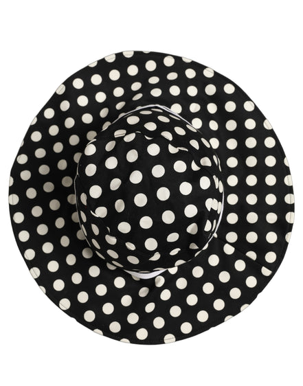Dolce & Gabbana Pălărie Bucket din Bumbac cu Buline Alb-Negru