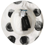 Dolce & Gabbana White Cotton Big Polka Dot Pattern Bucket Hat
