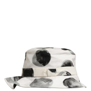 Dolce & Gabbana White Cotton Big Polka Dot Pattern Bucket Hat