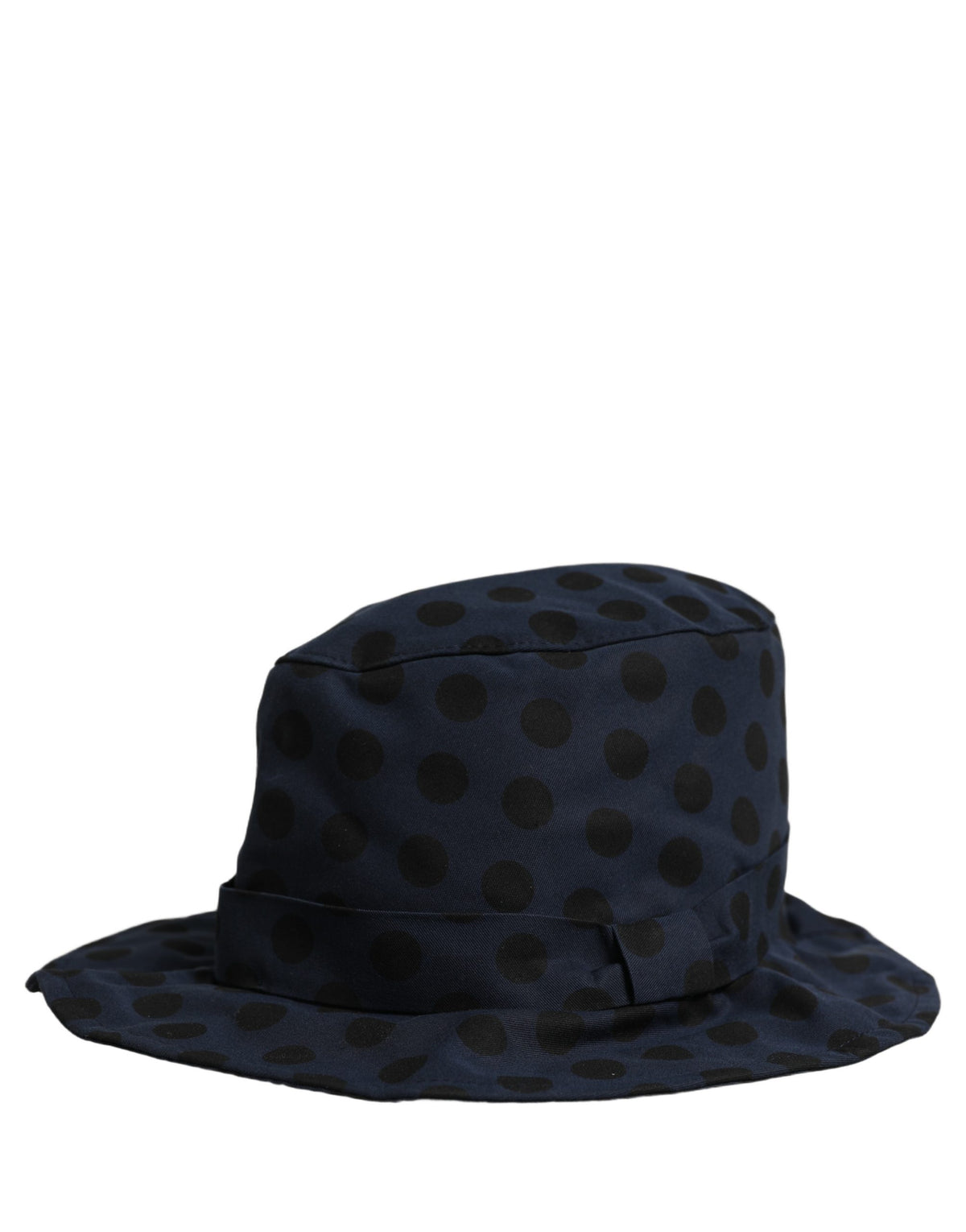 Dolce & Gabbana Pălărie Bucket din Bumbac cu Buline Albastru-Negru