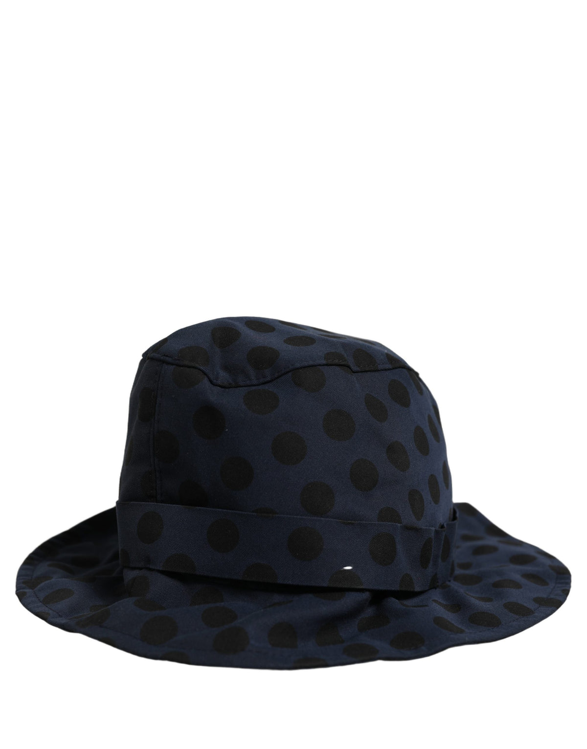 Dolce & Gabbana Pălărie Bucket din Bumbac cu Buline Albastru-Negru