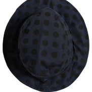 Dolce & Gabbana Pălărie Bucket din Bumbac cu Buline Albastru-Negru