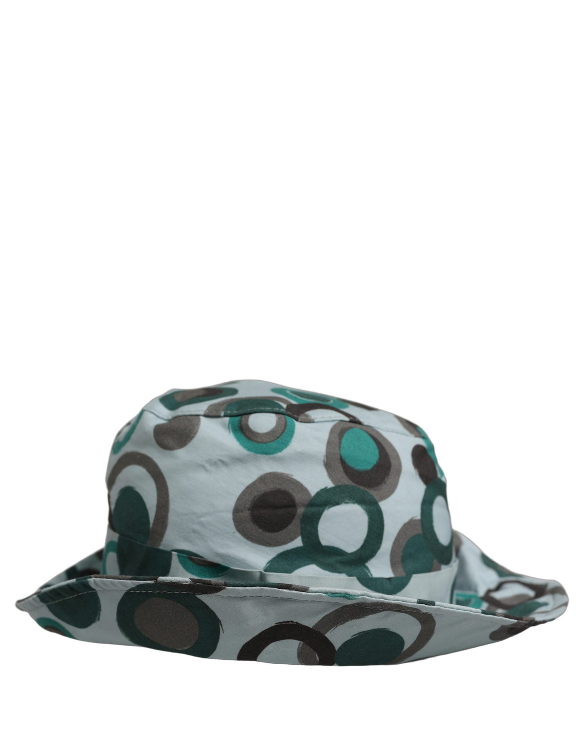 Dolce & Gabbana Teal Cotton Polka Dot Bucket Hat