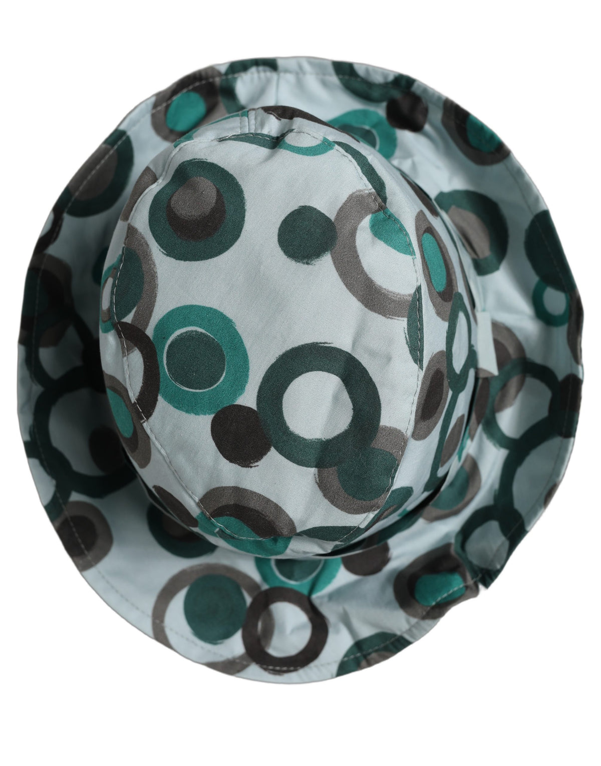Dolce & Gabbana Teal Cotton Polka Dot Bucket Hat