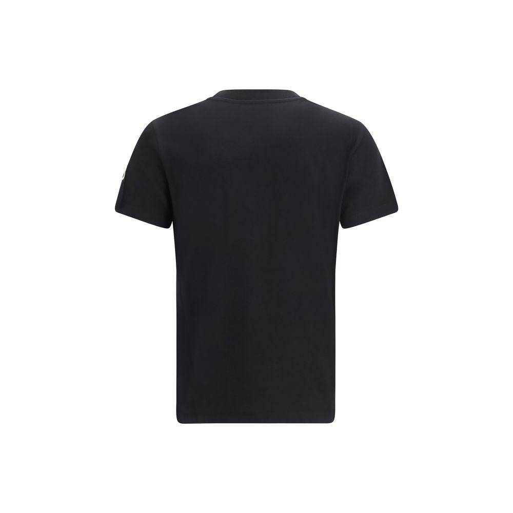 Moncler Tricou Negru din Bumbac