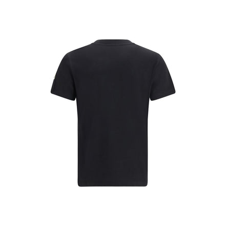 Moncler Tricou Negru din Bumbac